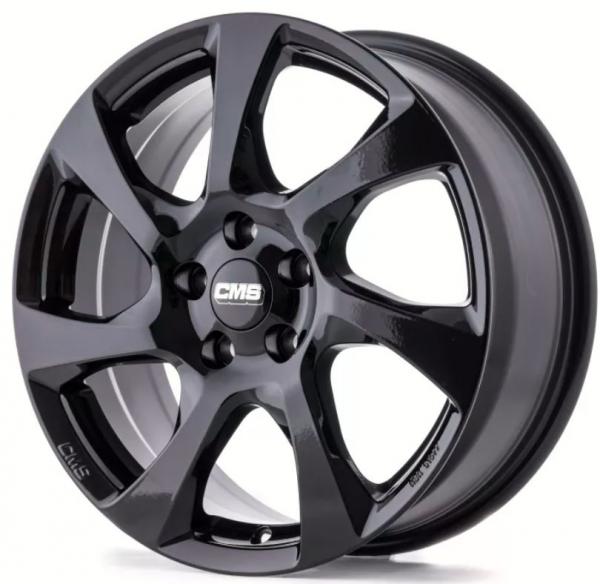 CMS C24 COMPLETE BLACK GLOSS 17x7 4-108 ET38 CB65.1