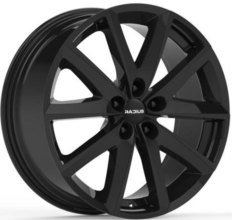 FONDMETAL RADIUS GLOSS BLACK 19x8 5-112 ET30 CB60.1
