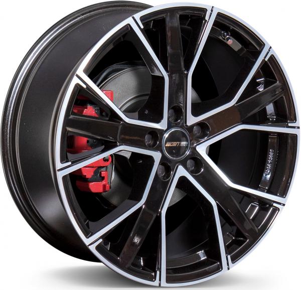 GMP GUNNER BLACK/DIAMOND 20X9 5-112 ET33 CB66.5 BALLSEAT R14