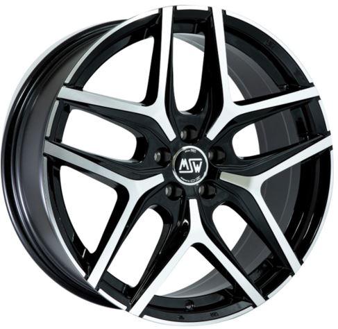 MSW 40 BLACK POLISH 20X8.5 5-120 ET40 CB72.6