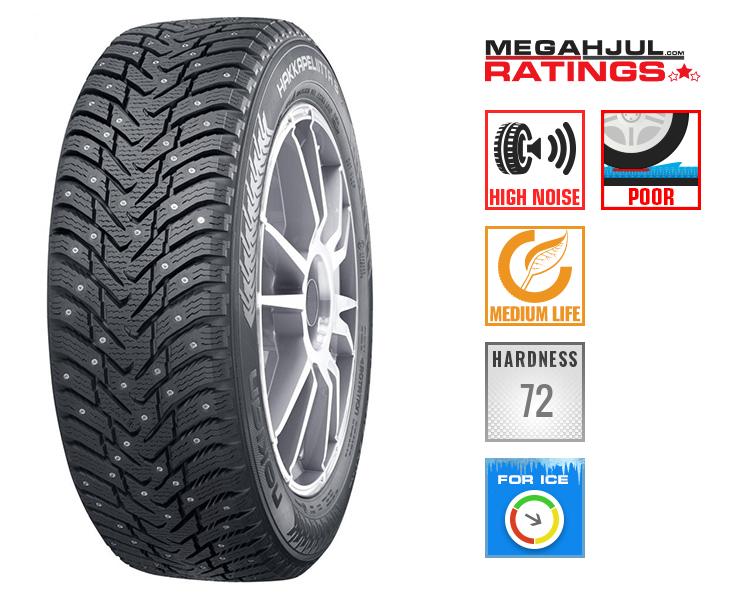 225/60R16 NOKIAN HAKKAPELIITTA 8 225/60 R16 102T - Tilbud DOT 2013 (kun 3 stk)