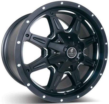 PH EDITION II ENOLA SATIN BLACK MILLING 17 x8.5 6-139.7 ET34 CB93.1