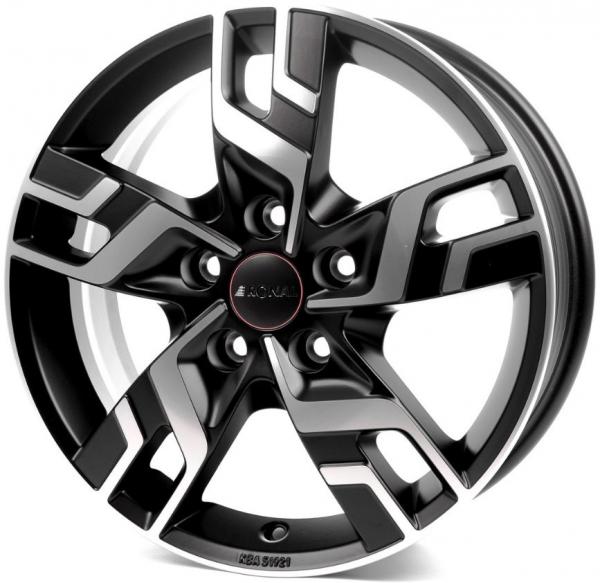 RONAL R64 MATT BLACK POLISHED 17x7.5 5-105 ET46 CB65.1