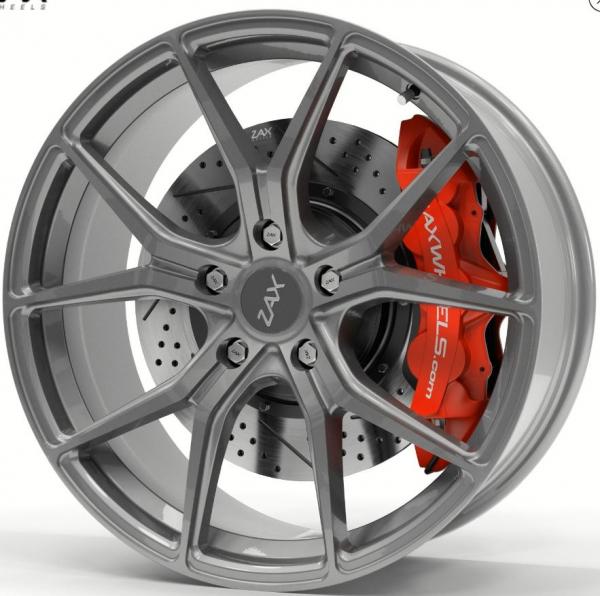 ZAX EV531FF GLOSS GUNMETAL 17x7.5 5-112 ET44 CB66.5 ROTARY FORGED