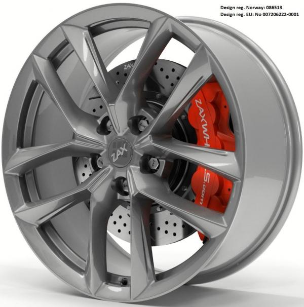 ZAX YNX GLOSS GUNMETAL 19x8.5 5-114.3 ET45 CB64.1 ROTARY FORGED