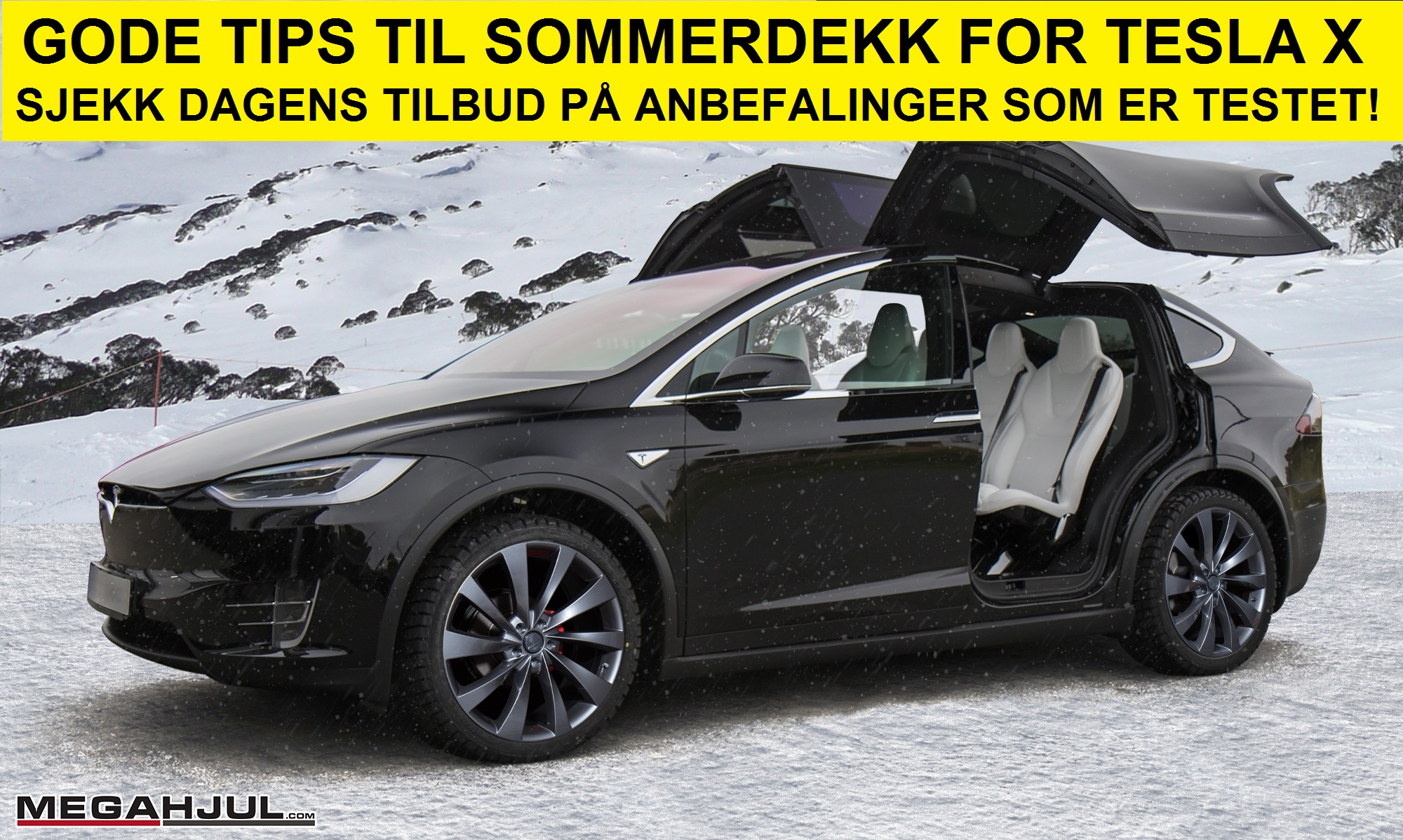 Tesla model X sommerdekk tips som er testet finner du her